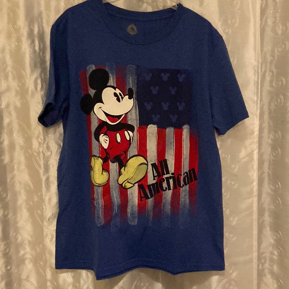 Disney Mickey Mouse All American T-Shirt Adult Size Large 🔥
